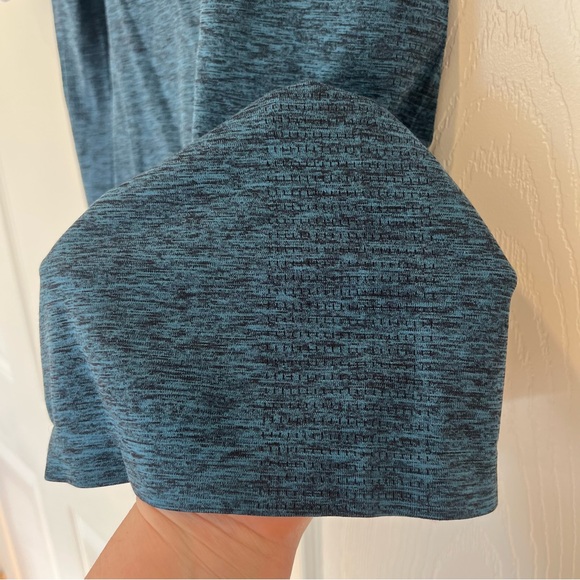 RHONE Performance Polo Blue Green Teal Short Sleeve Mens Medium - Picture 5 of 6